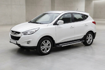 Hyundai IX-35 2010–2015 Zijtreden RedLine V1 (2 stuks, aluminium) foto 1