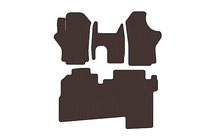 Hyundai H200, H1, Starex 1998–2007 Rubberen automatten Carsuit (2004-2007, 2 rijen, 8-zits, bruin) foto 1