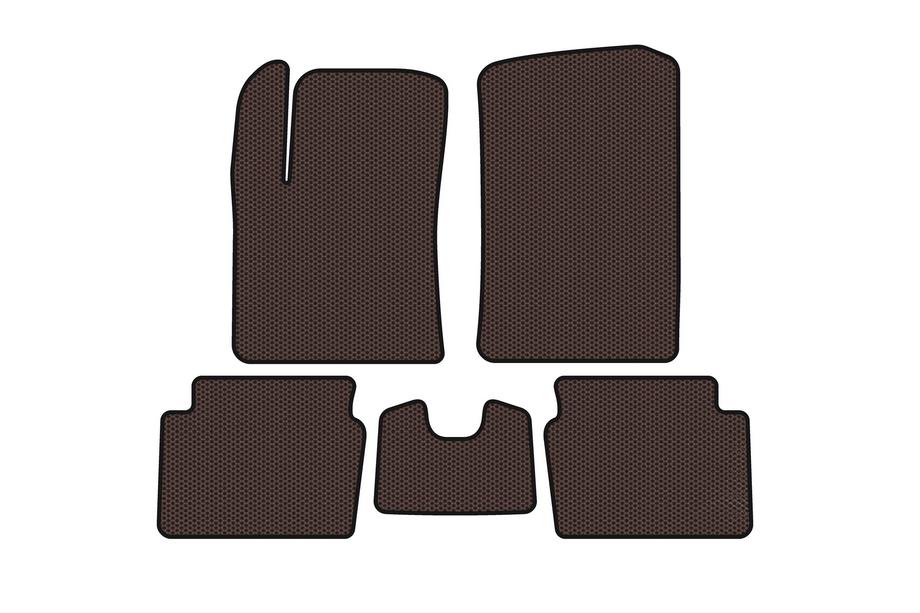 Hyundai I-10 2008–2013 Rubberen automatten Carsuit (HB, bruin) Image