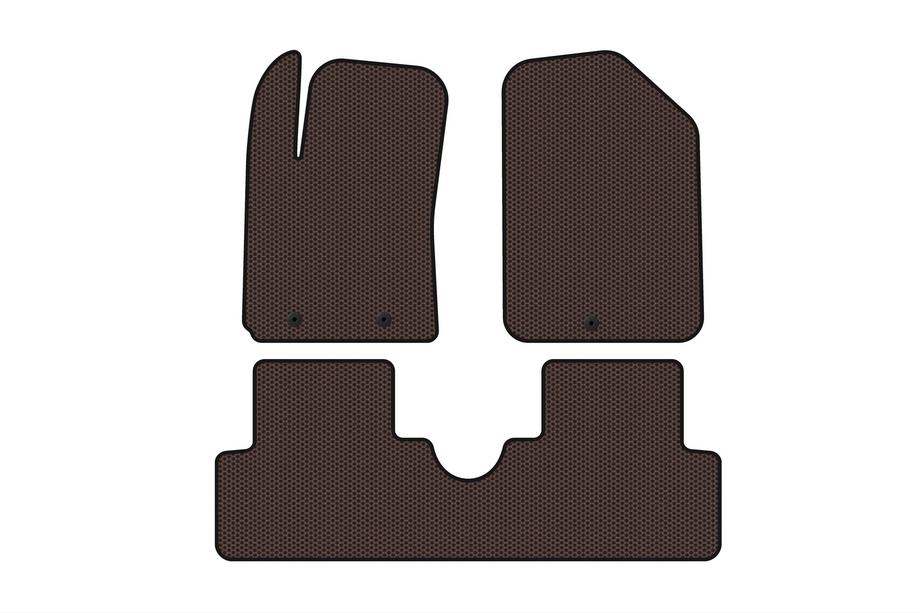 Hyundai I-10 2014–2017 Rubberen automatten Carsuit (HB, bruin) Image