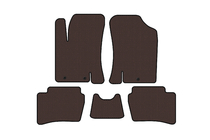 Hyundai I-20 2008–2012 Rubberen automatten Carsuit (HB, bruin) foto 1
