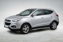 Hyundai IX-35 2010–2015 Maydos V1 zijtreden (set 2 stuks, aluminium + RVS) foto 1