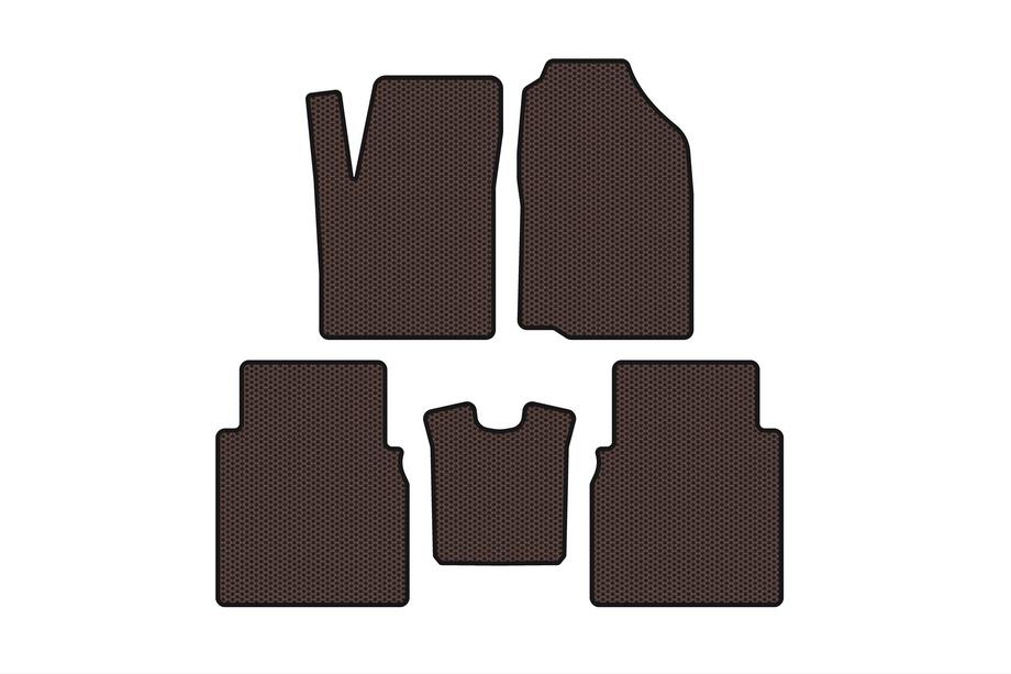 JAC J6 2011–2019 Rubberen automatten Carsuit (Bruin) Image