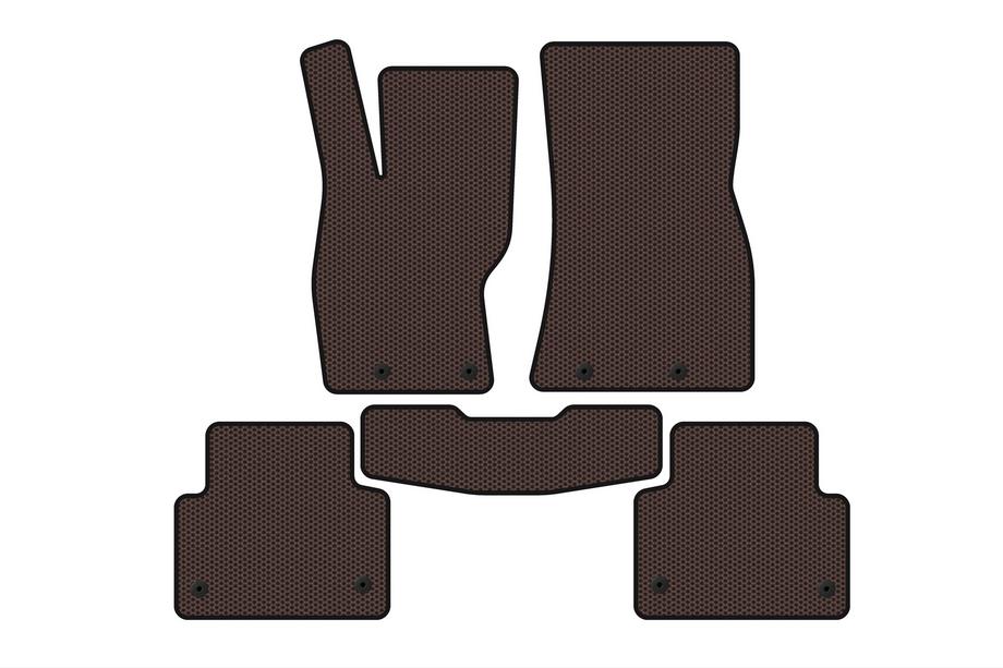 Jaguar XF 2009–2016 Carsuit rubber automatten (2011-2016, SD, bruin) Image