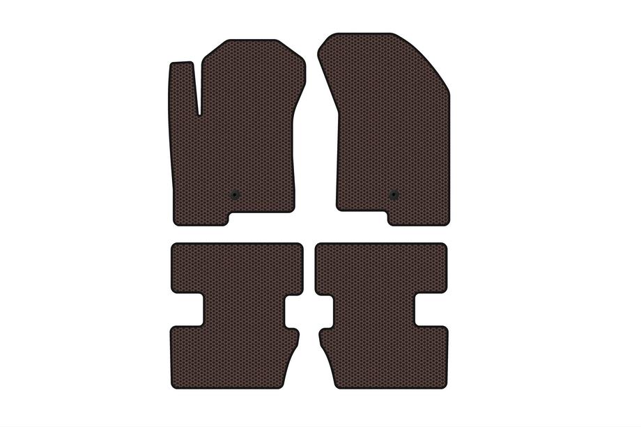 Jeep Compass 2006–2016 Rubberen automatten Carsuit (2006-2011, Bruin) Image