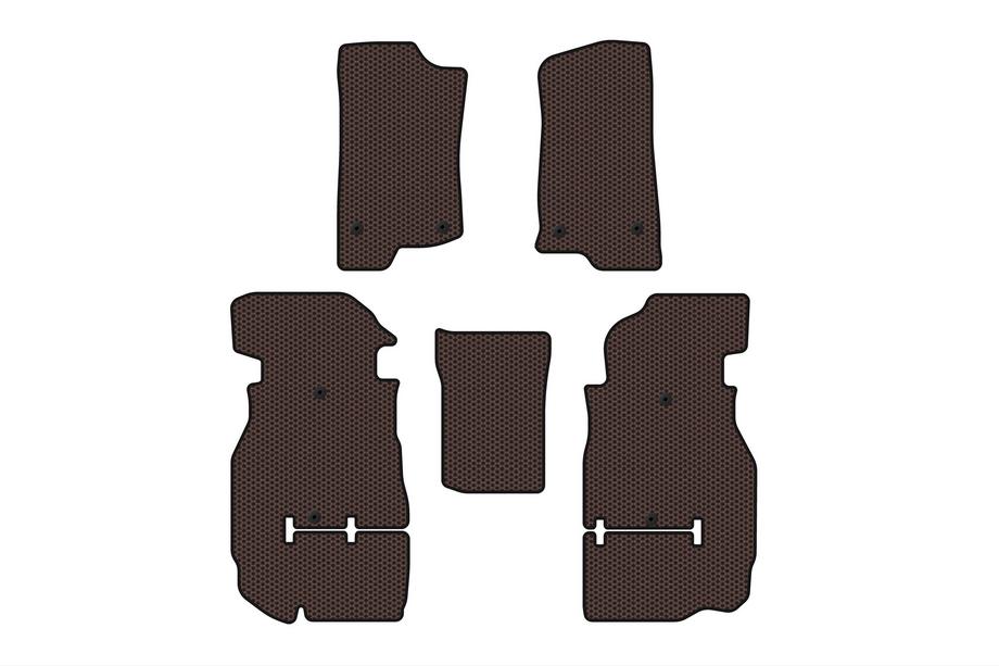 Jeep Wrangler 2018– Rubber automatten Carsuit (Rubicon Unlimited/5-deurs, bruin) Image