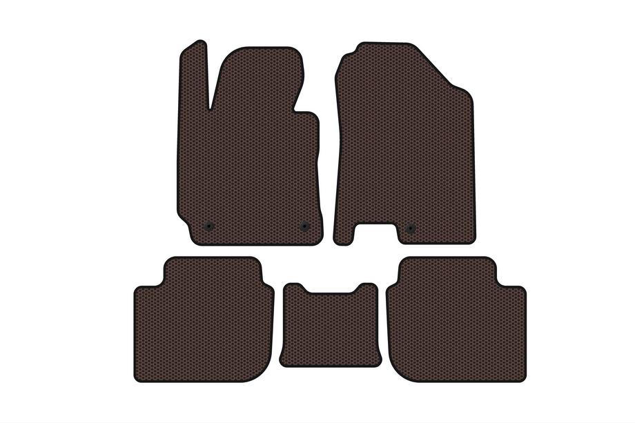 Kia Cerato 3 2013–2018 Rubberen automatten Carsuit (SD, bruin) Image