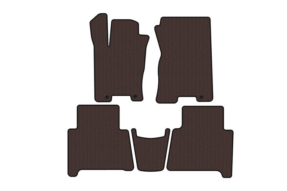 Kia Mohave 2008–2016 Rubberen automatten Carsuit (Bruin) Image