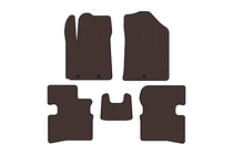Kia Picanto 2004–2011 Rubberen mattenset Carsuit (2009-2011, HB, bruin) foto 1
