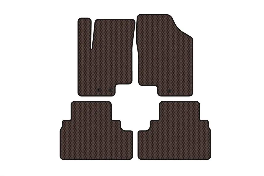 Kia Venga 2010–2019 Rubberen automatten Carsuit (Bruin) Image