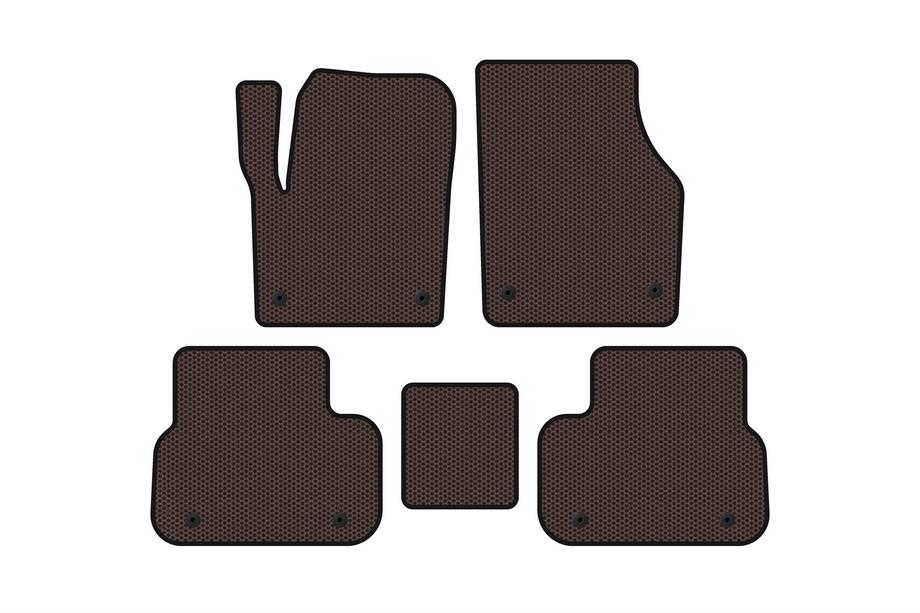Land Rover Discovery Sport 2014– Rubberen automatten Carsuit (2014-2019, 2 rijen, bruin) Foto 1