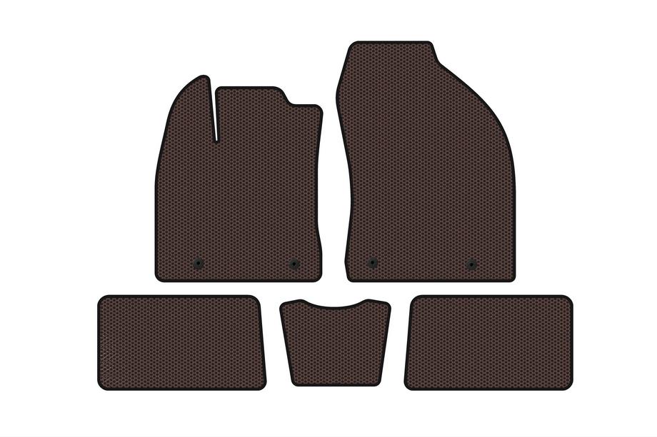 Lexus CT200H 2011–2022 Rubberen automatten Carsuit (HB, Hybrid, bruin) Image