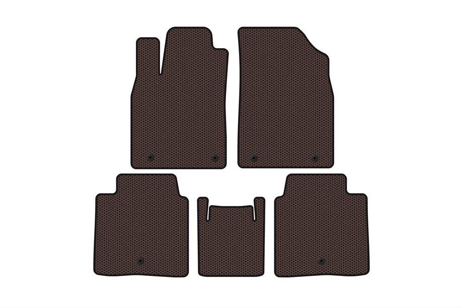 Lexus ES 2012–2018 Rubberen matten Carsuit (SD, Hybrid, bruin) Image