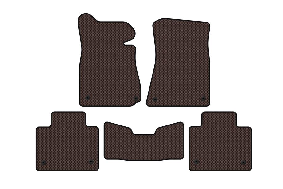 Lexus GS 2011–2020 Rubberen automatten Carsuit (2011-2015, SD, 2WD, bruin) Foto 1