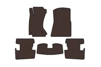 Lexus IS 2005–2013 Carsuit rubberen automatten (4x4, bruin) foto 1