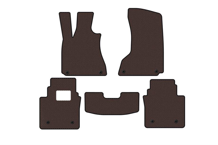 Maserati Quattroporte 2013–2023 Rubberen automatten Carsuit (SD, bruin) Foto 1
