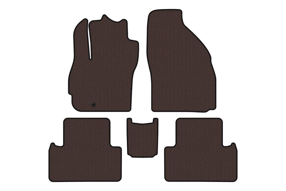 Mazda 5 2005–2009 Carsuit rubberen automatten (2 rijen, 7-zits, bruin) Image