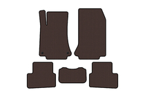 Smart 1998–2007 Rubberen automatten Carsuit (2003-2007, Coupé, bruin) foto 1