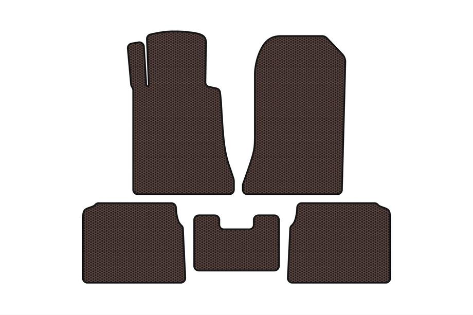Mercedes E-class W124 1984–1997 Rubberen automatten Carsuit (SD, bruin) Foto 1