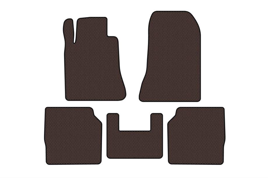 Mercedes S-class W140 1991–1998 Carsuit rubbermatten (SD, lange wielbasis, bruin) Image