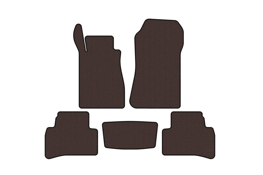 Mercedes CLK W208 1997–2002 Carsuit rubberen automatten (Coupé, bruin) Image