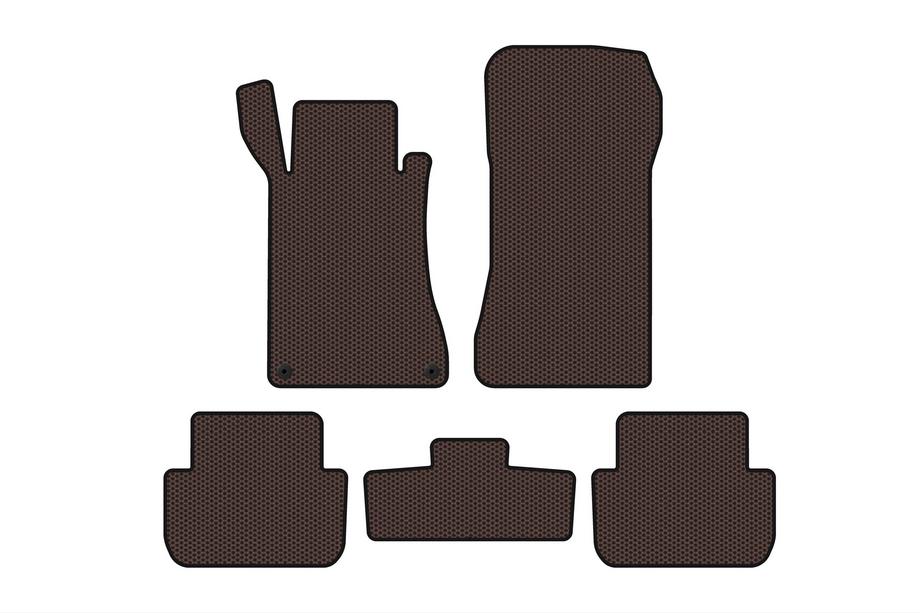 Mercedes CLK W209 2002–2010 Carsuit rubberen automatten (Coupé, bruin) Image