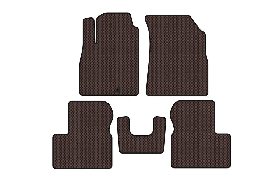 Nissan Micra K13 2011–2016 Rubberen automatten Carsuit (Bruin) Foto 1