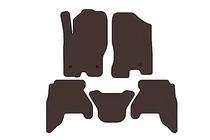 Nissan Pathfinder R51 2005–2014 Rubberen automatten Carsuit V1 (2 rijen, bruin, 2010-2014) foto 1
