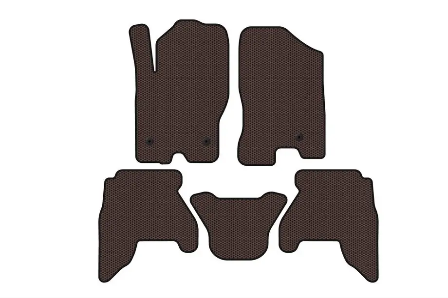 Nissan Pathfinder R51 2005–2014 Rubberen automatten Carsuit V1 (2 rijen, bruin, 2010-2014) Image