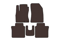 Nissan Note 2012–2020 Rubberen automatten Carsuit (HB, bruin) foto 1