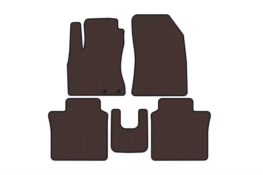 Nissan Note 2012–2020 Rubberen automatten Carsuit (HB, bruin) Image