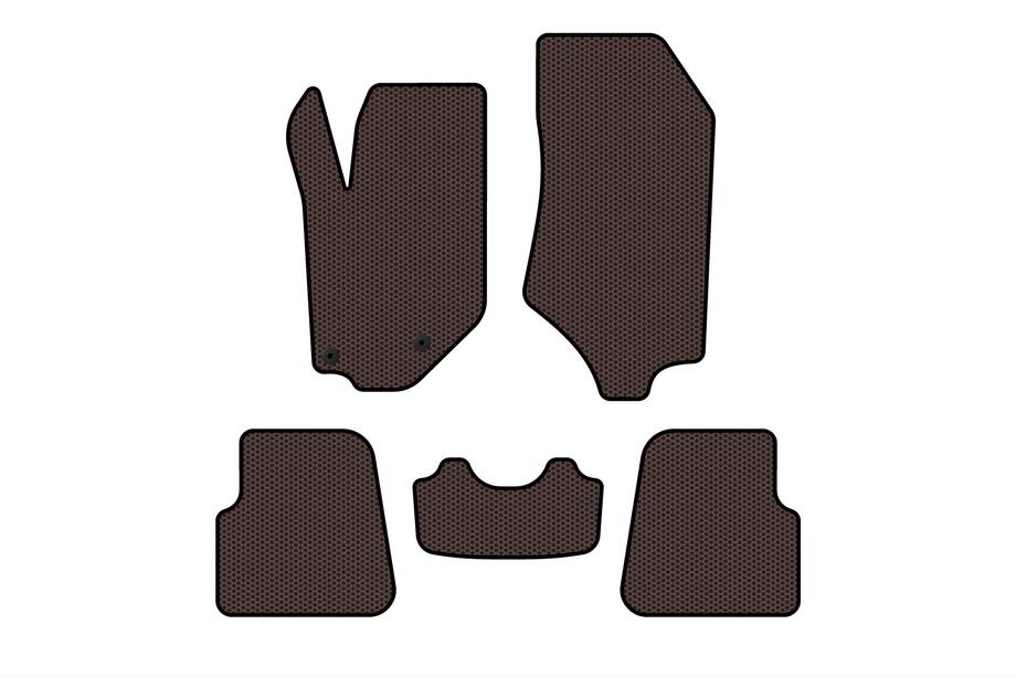 Opel Corsa F 2019– Rubberen automatten Carsuit (HB, 5-deurs, bruin) Image