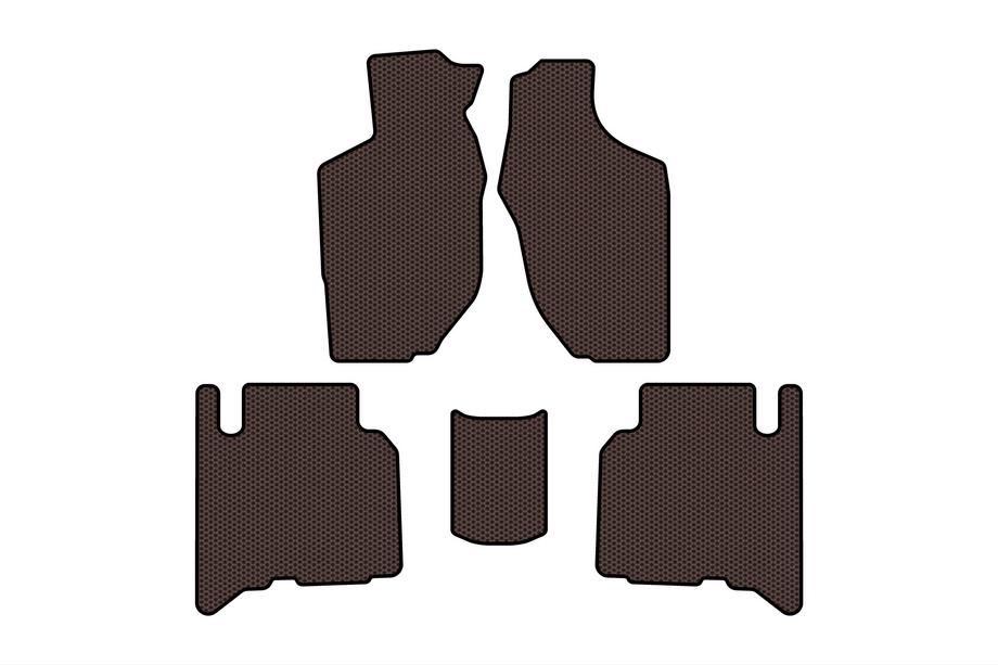 Opel Frontera 1998–2003 Rubberen automatten Carsuit (5-deurs, bruin) Image