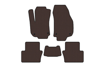 Opel Zafira B 2005–2011 Carsuit rubber automatten voor het interieur (2 rijen, bruin) foto 1