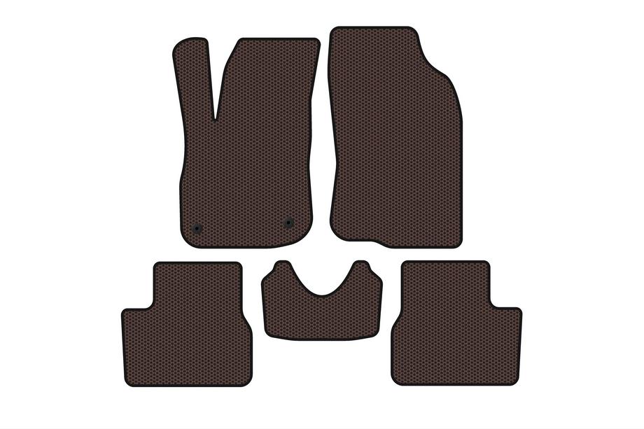 Peugeot 2008 2013–2019 Rubberen automatten Carsuit (Bruin) Foto 1