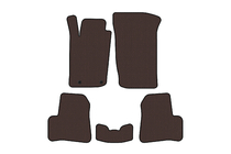 Peugeot 206 1998–2024 Rubberen automatten Carsuit (1998-2009, Bruin) foto 1