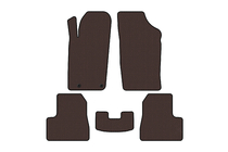Peugeot 206 1998–2024 Rubberen automatten Carsuit (2009-2013, Bruin) foto 1