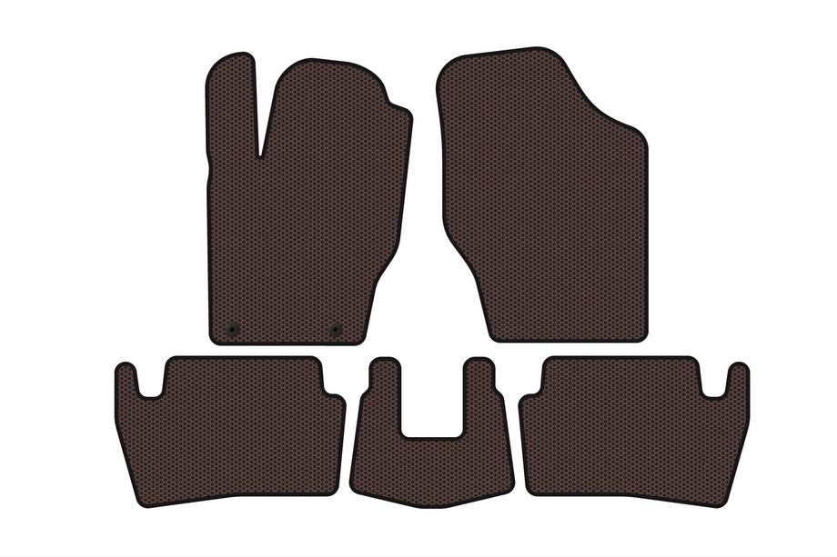 Peugeot 307 2001–2008 Rubberen automatten Carsuit (2001-2005, HB, 5-deurs, bruin) Image