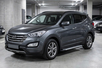 Hyundai Santa Fe 3 2012–2018 Side steps Line (2 stuks, aluminium) foto 1