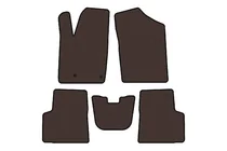 Peugeot Partner 1996–2008 Rubberen automatten Carsuit (Bruin) foto 1