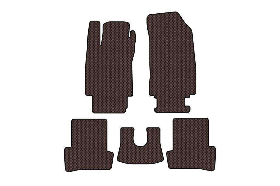 Renault Clio III 2005–2012 Rubberen automatten Carsuit (Bruin) Image