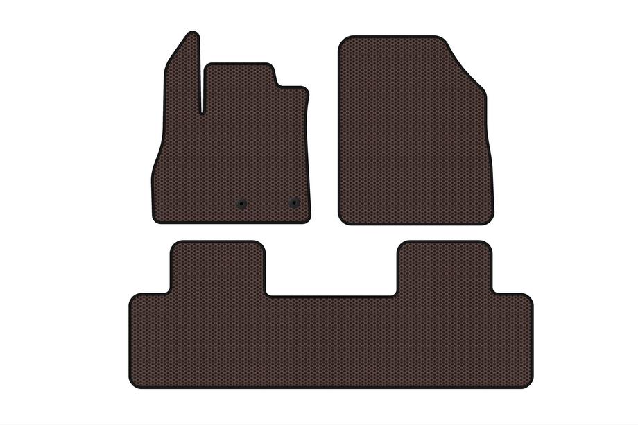 Renault Scenic/Grand 2016–2025 Rubberen automatten Carsuit (5-zits, bruin) Image