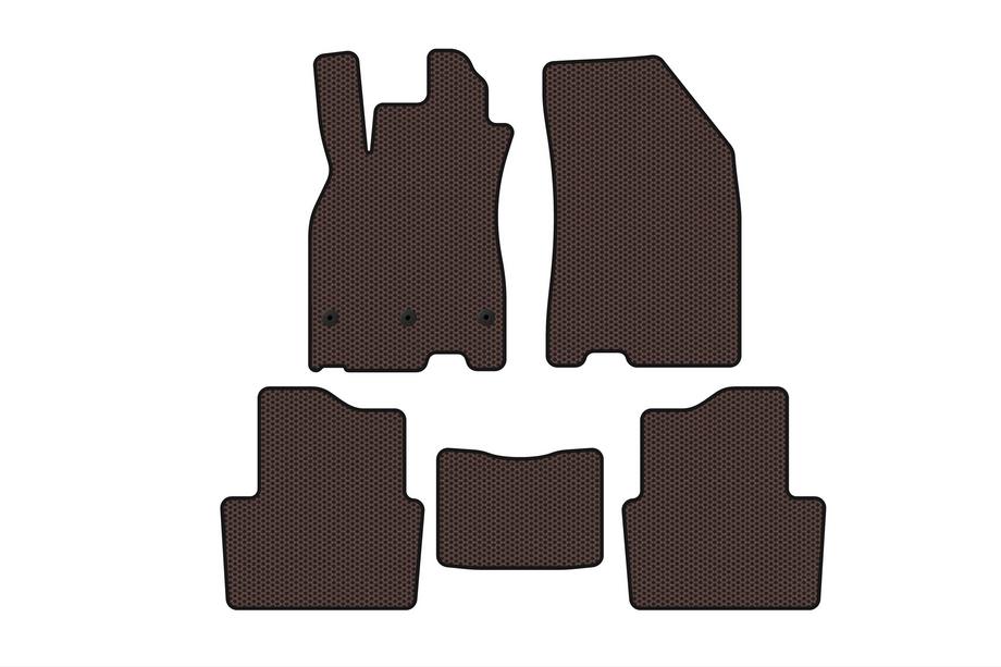 Renault Megane III 2009–2016 Rubberen automatten Carsuit (SD, bruin) Foto 1