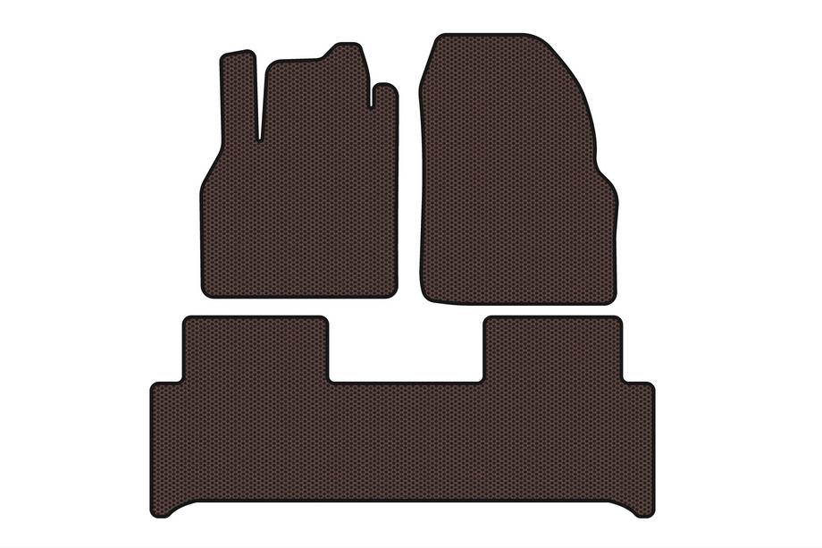 Renault Scenic/Grand 2003–2009 Rubberen automatten Carsuit (Bruin) Image
