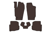 Skoda Fabia 2000–2007 Rubberen automatten Carsuit (SD, bruin) foto 1