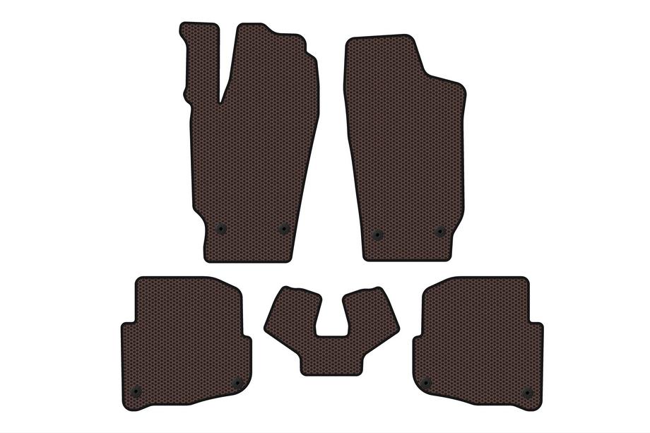Skoda Fabia 2000–2007 Rubberen automatten Carsuit (SD, bruin) Image