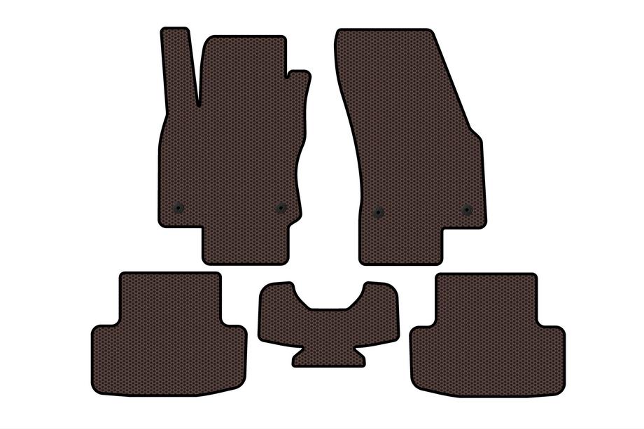 Skoda Karoq 2018– Rubberen automatten Carsuit (Bruin) Image