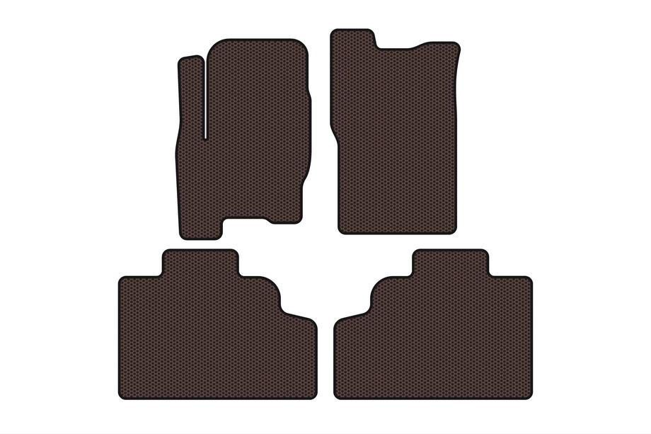 SsangYong Korando 1997–2006 Rubberen automatten Carsuit (Bruin) Foto 1
