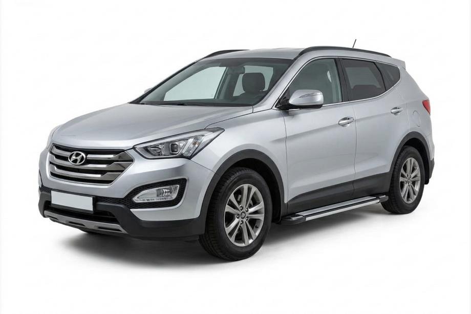 Hyundai Santa Fe 3 2012–2018 Rainbow zijtreden (set van 2, aluminium) Image