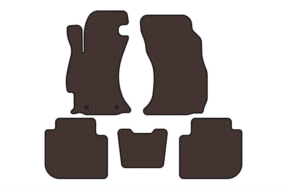 Subaru Forester 2013–2018 Carsuit rubberen automatten (2013-2017, bruin) Image